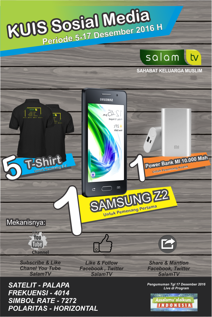 Salamtelevisi's tweet photo. @Salamtv_indo kuis twitter 5 – 17 Desember 2016. Apa Itu Ghibah?
  Soal dan ketentuan ada di: https://t.co/Ma8OmL4NLH ketentuan berlaku https://t.co/v3fAALFOMc
