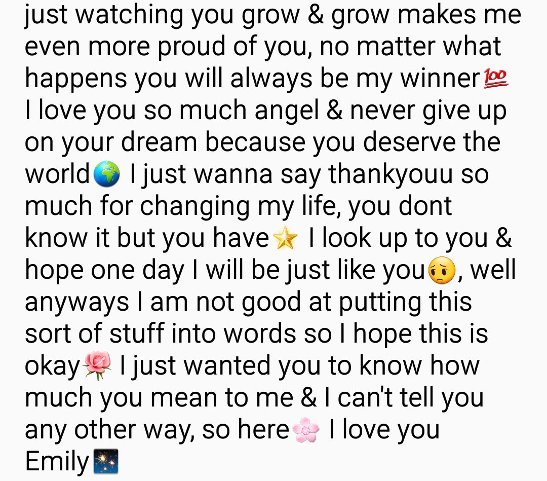 AlwaysRoadtrip's tweet photo. Endlessly proud of you @emilymiddlemas_ ✨ Please can you take 2 minutes out &amp; read this &amp; maybe even give me a follow 💜 I love you Queen👑🌸 https://t.co/LGBBsjtLWe
