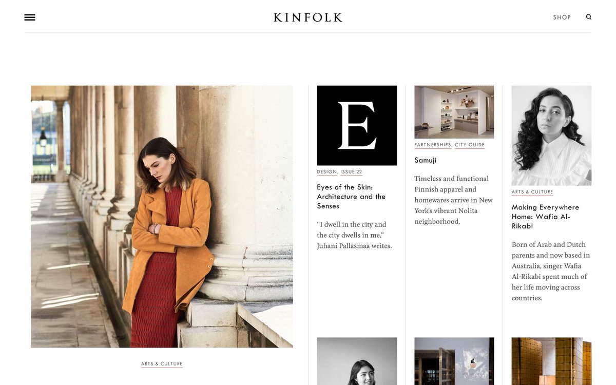 Featured Website: Kinfolk httpster.net/website/kinfol…