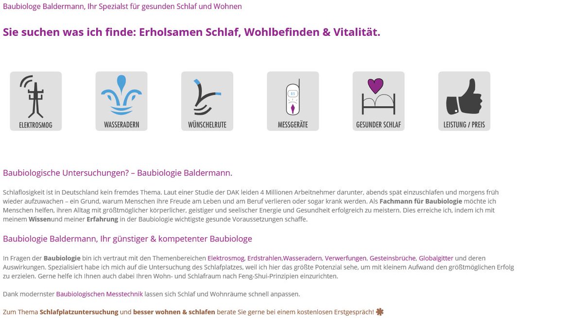 Baubiologie, Baubiologe Gemünden (Felda) - Wunschelrutengänger, Schlafstörungen , El ... - baubiologie.gefunden.net/baubiologe-rut…