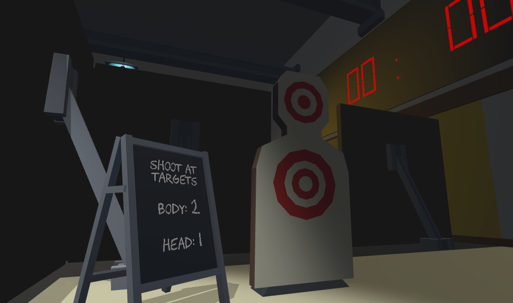 CodeateLLC's tweet photo. Sneak peek of the new area Proving Grounds, a mini-mode coming soon that'll challenge the players's shooting skills. #indiedev #vr #gamedev https://t.co/pl80HHDe9N