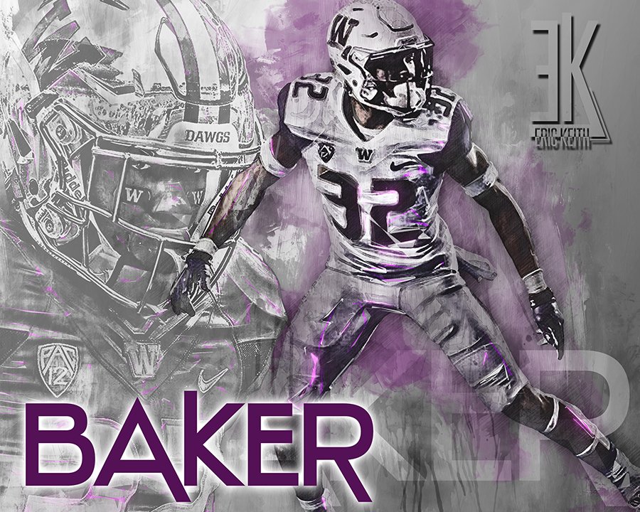 IamEricKeith's tweet photo. @buddabaker32 new poster of Budda Baker #EKDesigns #Artwork #Graphics #UW #PAC12CHAMPS https://t.co/KpWINhljWE