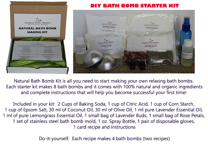 Bath Bomb Making Kit. Just make it, enjoy and relax! It makes 8 bath bombs.
#bath #skincare #AnimalCruelty @aromasfromnature #DIY