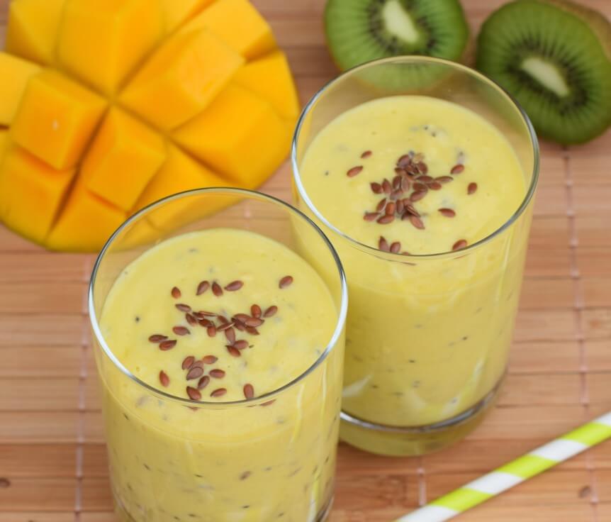 Smoothie mit Mango, Kiwi und Leinsamen
foodtips.de/rezept/smoothi…