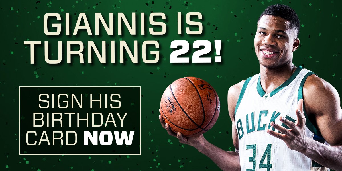 The Greek Freak turns 22 tomorrow!! Wish him a happy birthday by