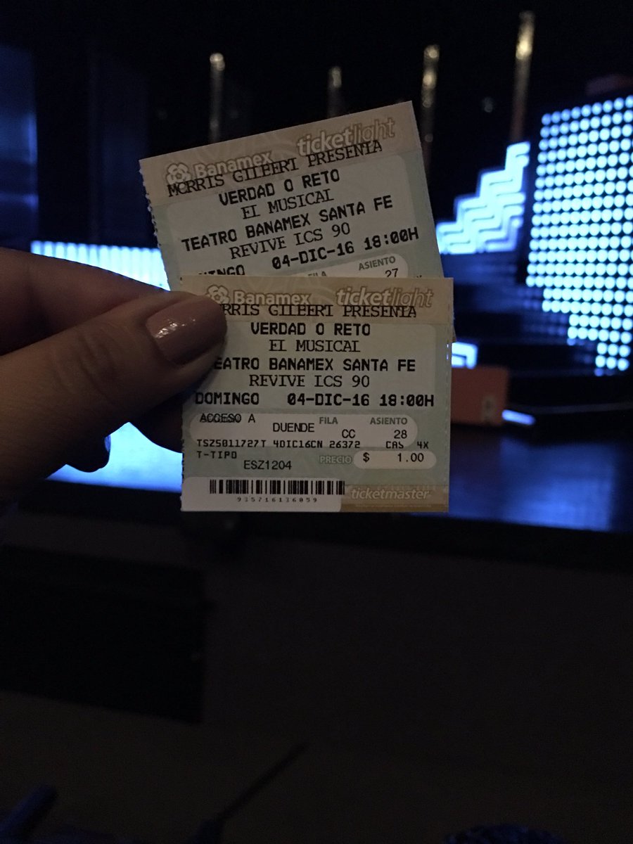 Ya disfrutando de @verdadoretomx 🎫🎭 Gracias <a href="/MexicoTeatral/">México Teatral</a> por las cortesías!!!