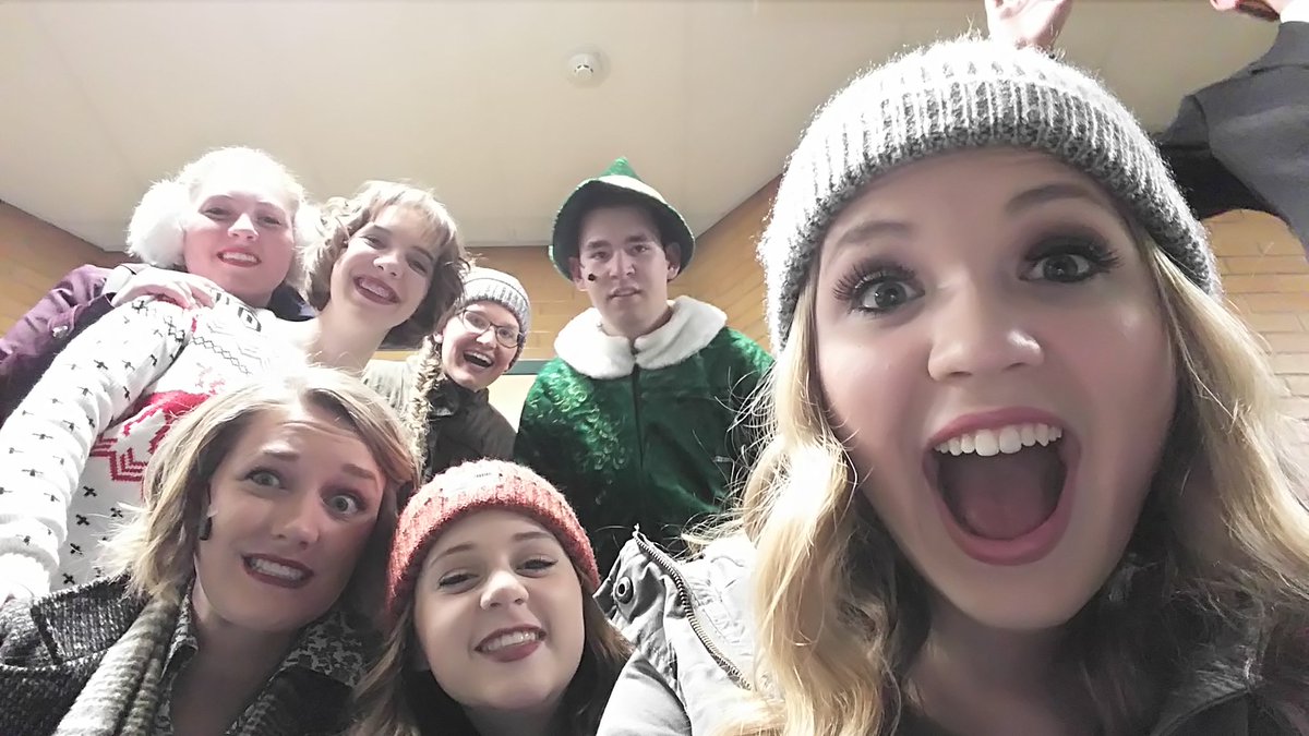TrinitiMurray's tweet photo. Now that's a wrap! Grateful to do shows with my best friends! 😊❤🎭 #elf2016 https://t.co/6uKqfJvCPw