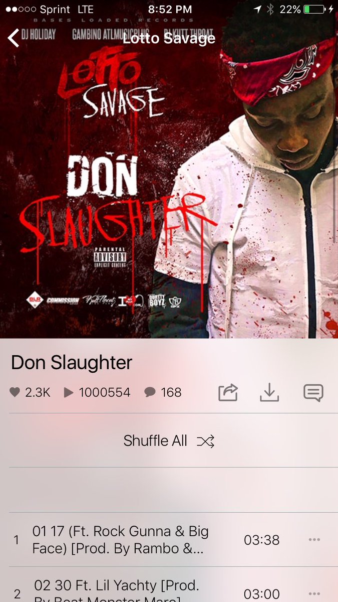 LottoSavage21's tweet photo. First mixtape just hit a million views on @mymixtapez! #DonSlaughter. S/o to the fans https://t.co/ymZuqFu3fE