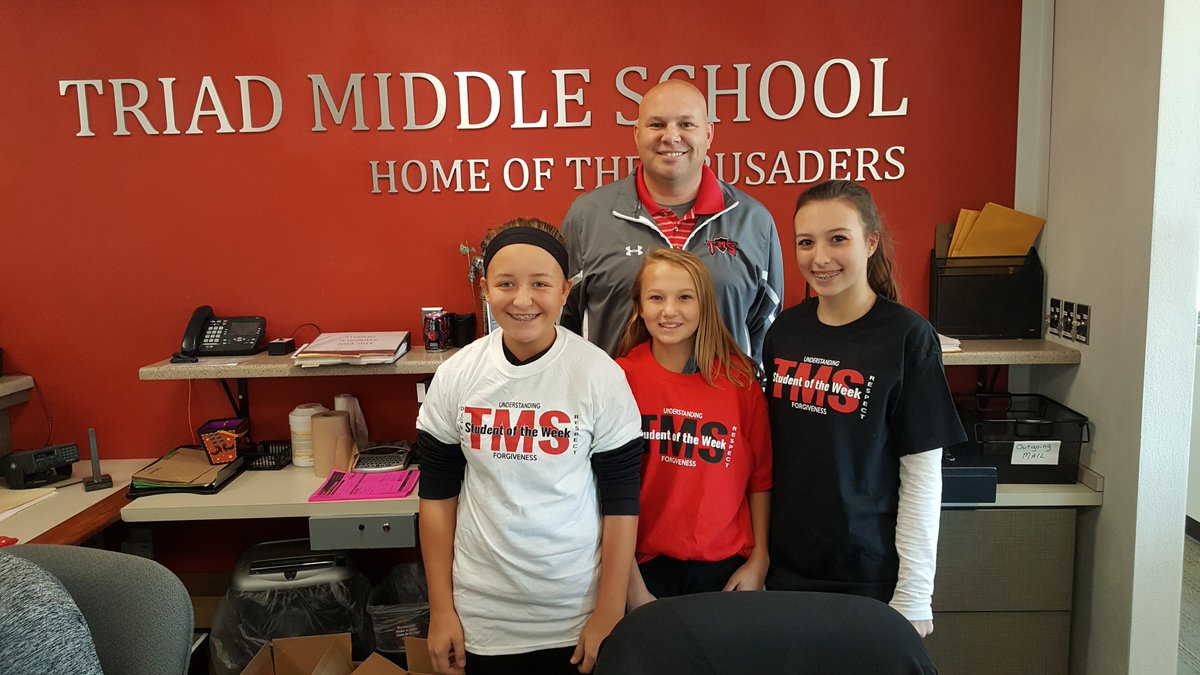 Congratulations to this week's Students of the Week. #triadproud