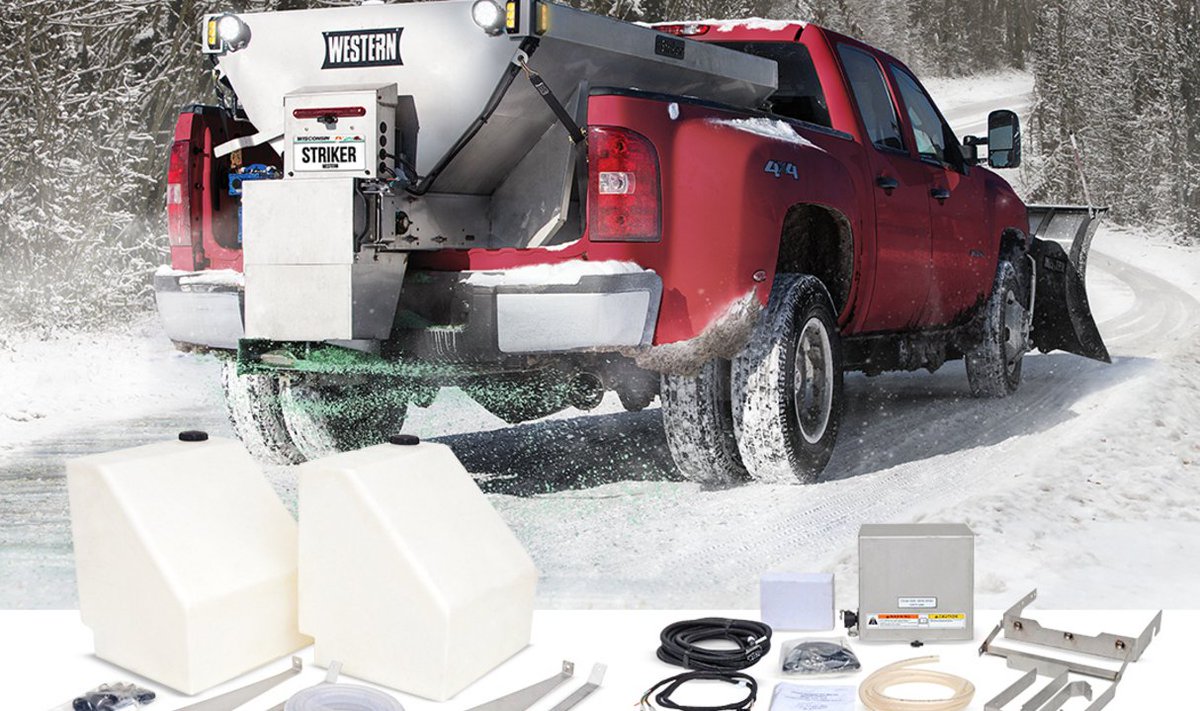 WesternPlows's tweet photo. You asked for it, and it's here. Check out our new pre-wet system for our hopper spreaders: https://t.co/ghGUxDoQRA https://t.co/2jL0eBDqai