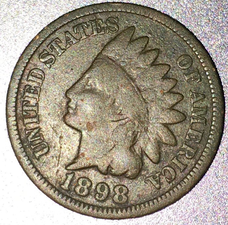 gregorykunnath's tweet photo. We found an 1898 Indian Head penny worth about $2 #oldcoin https://t.co/Xkuxk8qzOi