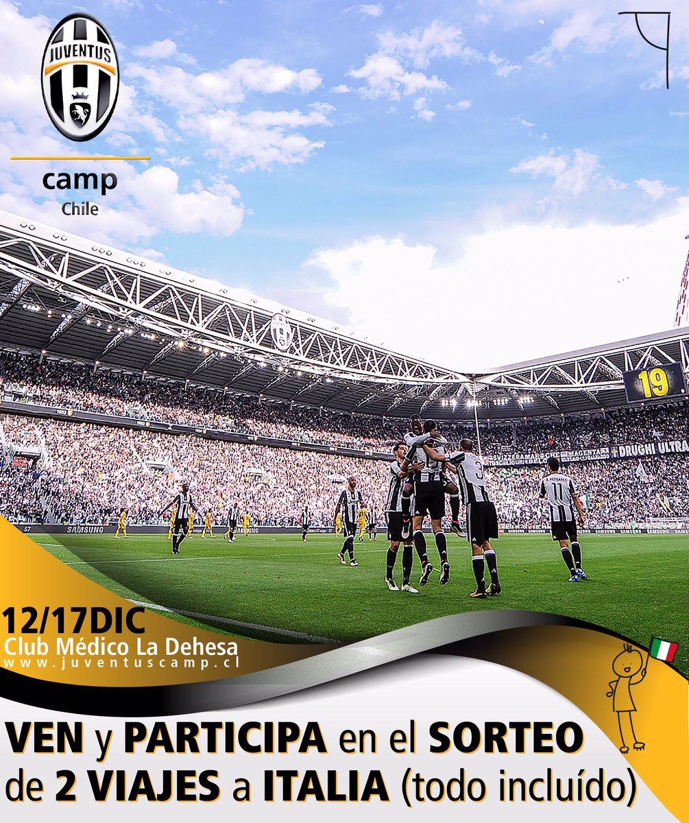 juvechile's tweet photo. Matricúlate y participa automáticamente del sorteo de 2 viajes, todo incluido, para vivir #JuventusCamp en Torino - Italia 🙀 https://t.co/oo0tsgaNS2