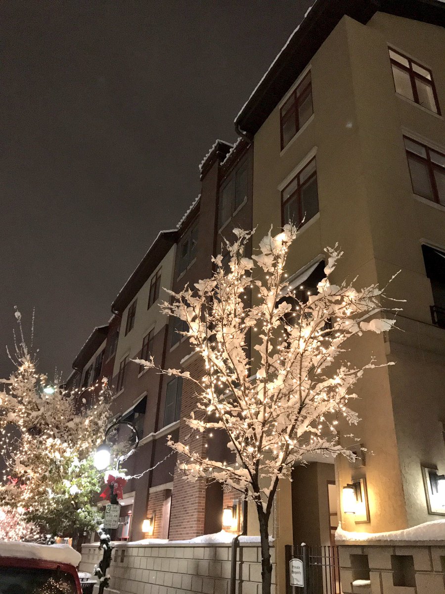 NCCNaperPlace's tweet photo. Snow looks good on you, Naper! #firstsnow #dterm https://t.co/0AtHKSqfJA