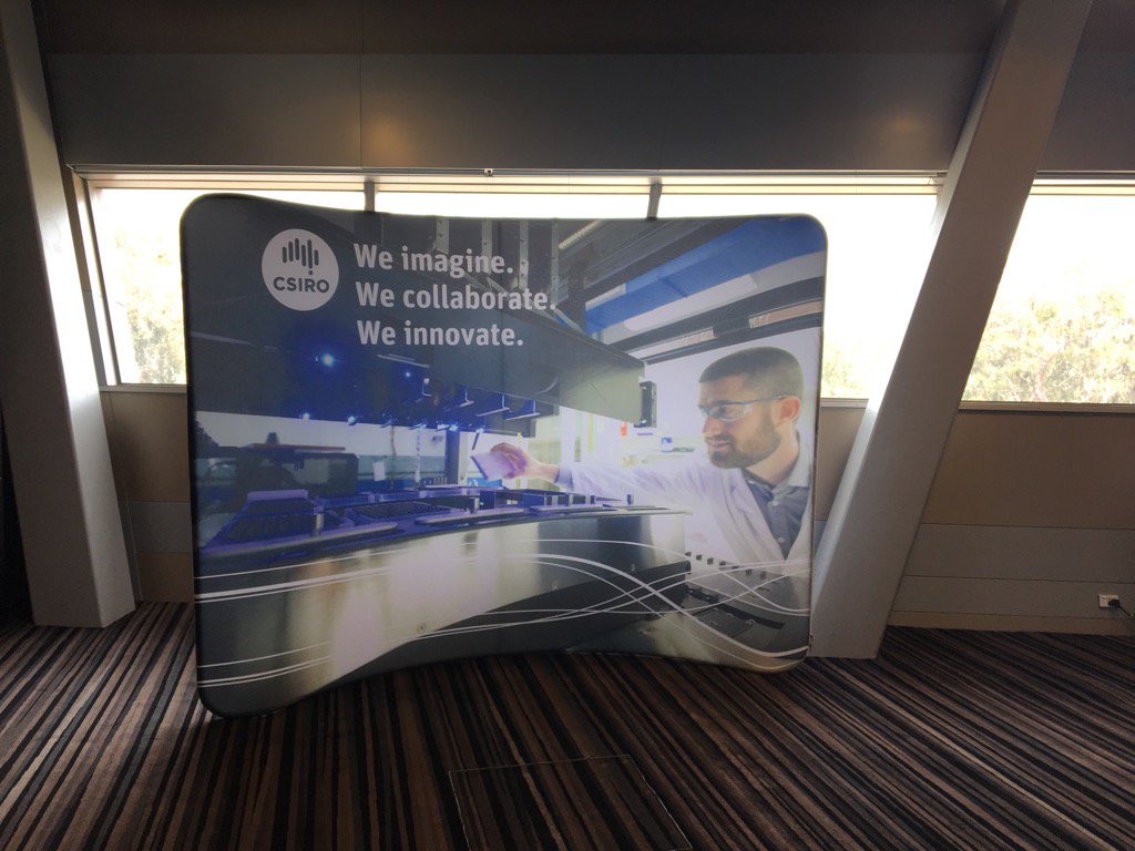 AaronWThornton's tweet photo. CSIRO sponsor banner for #IMSTEC https://t.co/F0mldCb0Ih
