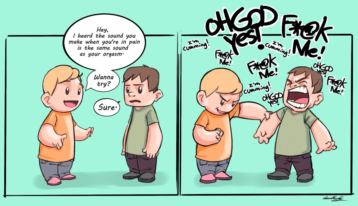 This is an old comic, but I'm still proud of it. I redid the speech bubbles so you can actually read it! 