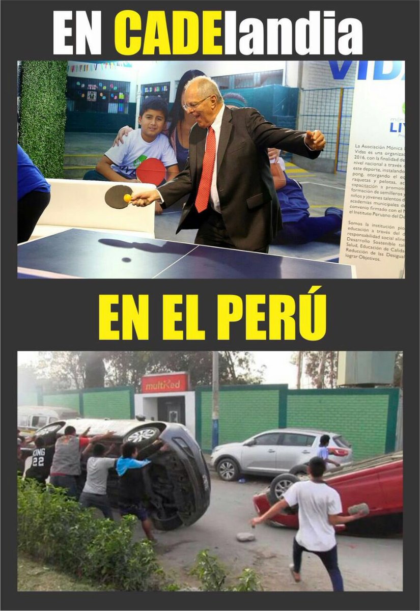 SemaforoPeruano's tweet photo. Esta semana, el Perú entero se dio cuenta que PPK prefiere #CADElandia que el Perú, donde las papas queman!!! https://t.co/1T7i74D8ky