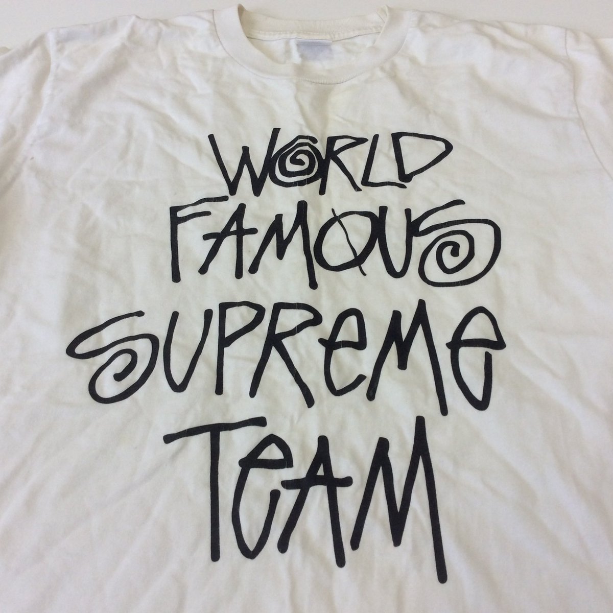 MakeshopSpec's tweet photo. #worldfamoussupremeteam #rapt #supreme 
#ワールドフェイマスシュプリームチーム #ラップT #シュプリーム
#hiphop #stussy #skateboarding 
#ヒップホップ #ステューシー #スケボー #古着 #古着屋 #山形 https://t.co/7Ai91cEp4A