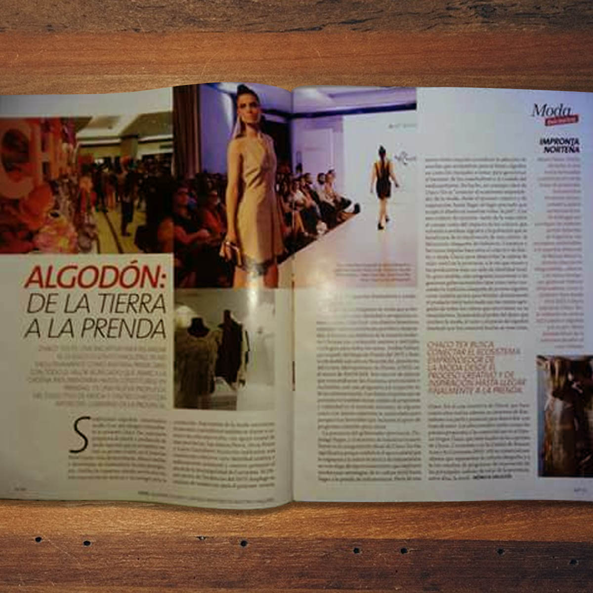 chacuweb's tweet photo. De la tierra a la prenda. Una nota hermosa que nos llena de orgullo. Gracias @revista_luz #ChacoTex #Chacu #Moda https://t.co/cOTPtMumGy