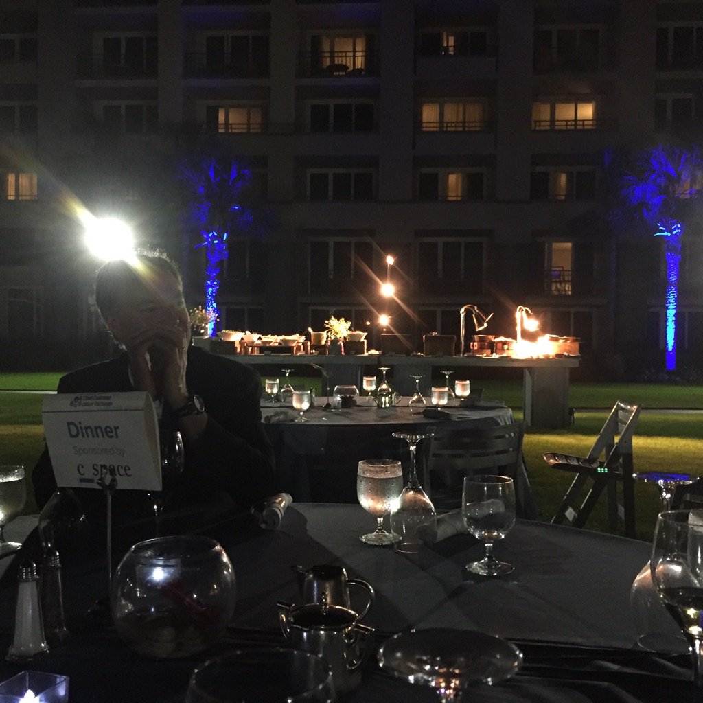 dana_hyatt's tweet photo. Thank you #C_Space for the lovely and delicious dinner this evening #CCOExchange #RitzCarltonAmeliaIsland https://t.co/9Pd9ofKRYh