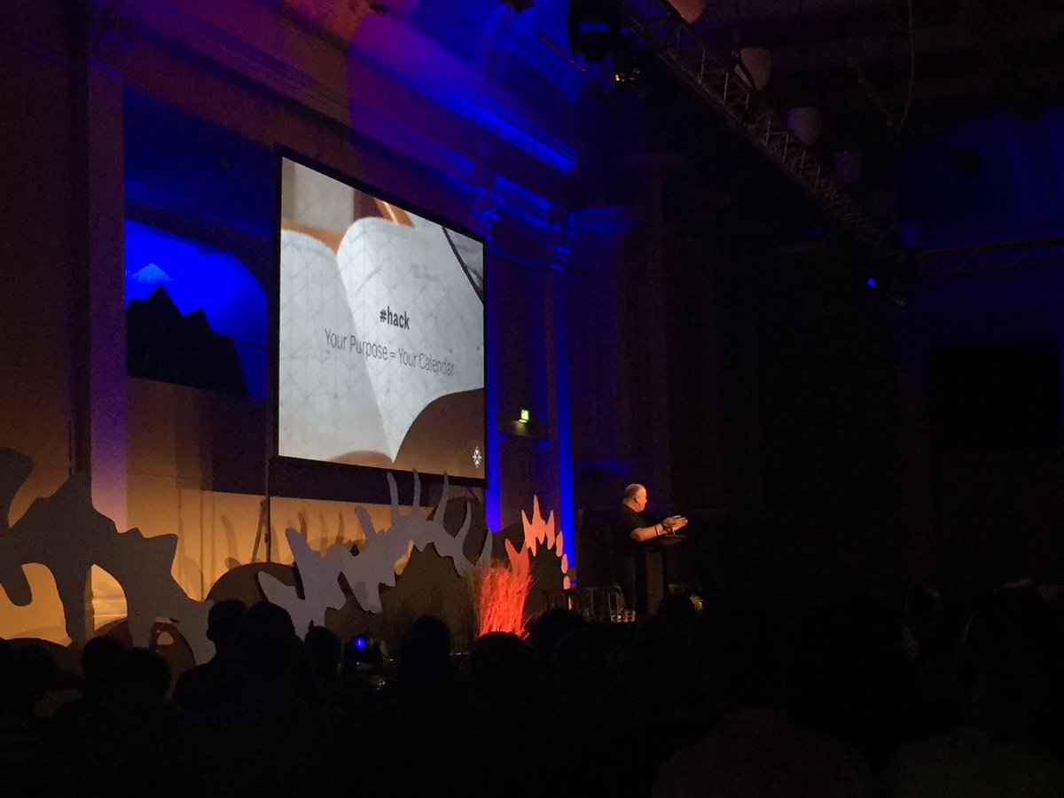 We idolize purpose but we worship productivity. Your purpose = your calendar #purpose2016