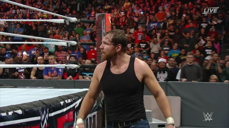 JonMoxleyDotNet's tweet image. Dean puts a chair to wicked use, introducing it to AJ at high speed #deanambrose #wwetlc