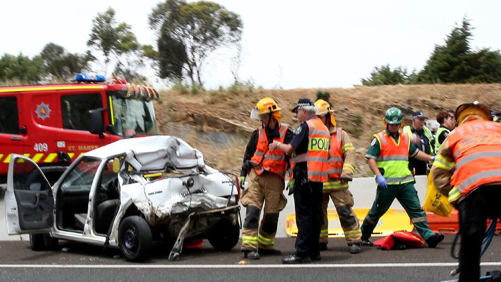 Serious crash on northbound carriage of Southern Expressway at Bedford Park. newsADL Adelaide