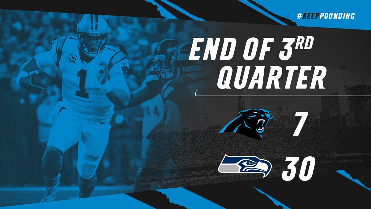 Score after three.  #CARvsSEA #KeepPounding https://t.co/m6SqxvCUlK