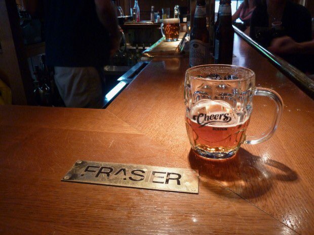Waugh_Ian's tweet photo. Arrived into Boston tonight and dropped into the Cheers bar for a pint. A bit disappointed that no one knew my name...
#notnorm #orfrasier https://t.co/qYNfqSG6kR