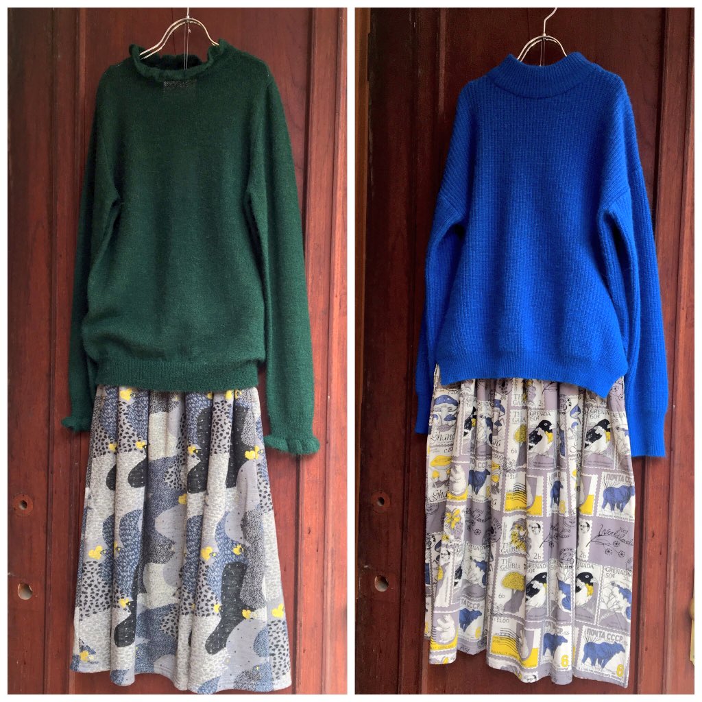 marbleSUD_kichi's tweet photo. 色が鮮やかなニット⭐︎ボトムに落ち着いた色をもってくると◎ポイントになってステキ🎵是非、店頭でお試し下さい❗️やよもん&ハム #Bonsui #LEON&HARPER https://t.co/lQHnPg8FDW