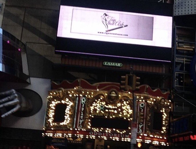 When ur #logo makes it onto an electronic #billboard in #timessquare #nyc You know your #branding is about to go to the next level! #blessed