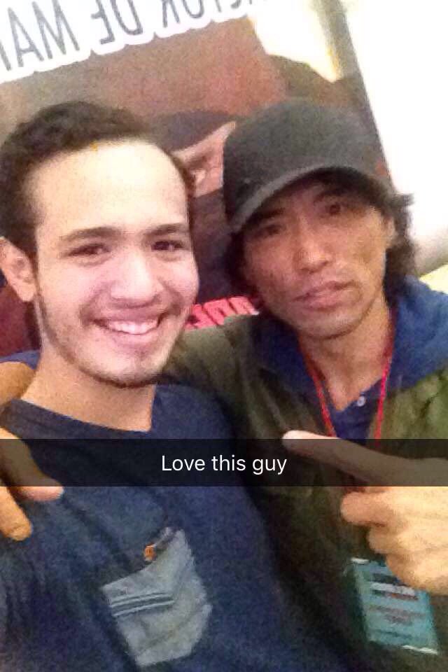 OrdySoul's tweet photo. Just met @PeterShinkoda it was really Nice to meet you! #Netflix #daredevil #MegaConMid #HeroesYVillanos https://t.co/ckZqF267BE