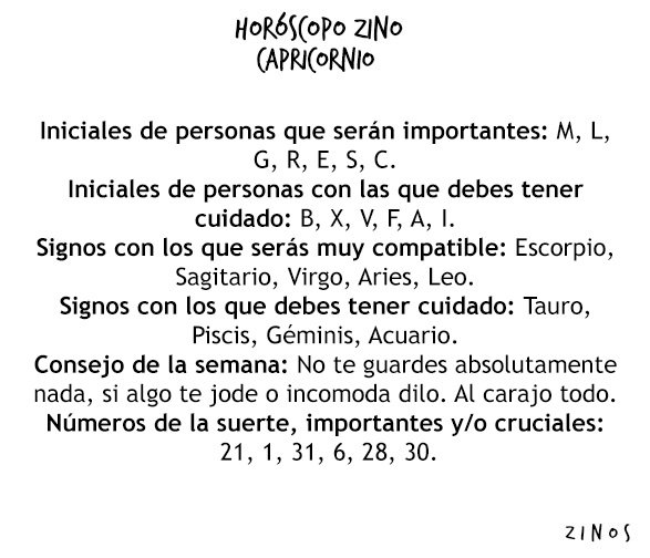 zinos__'s tweet photo. #HoróscopoZino #Capricornio
Parte I, II &amp; III. https://t.co/DDGSLA1dPK