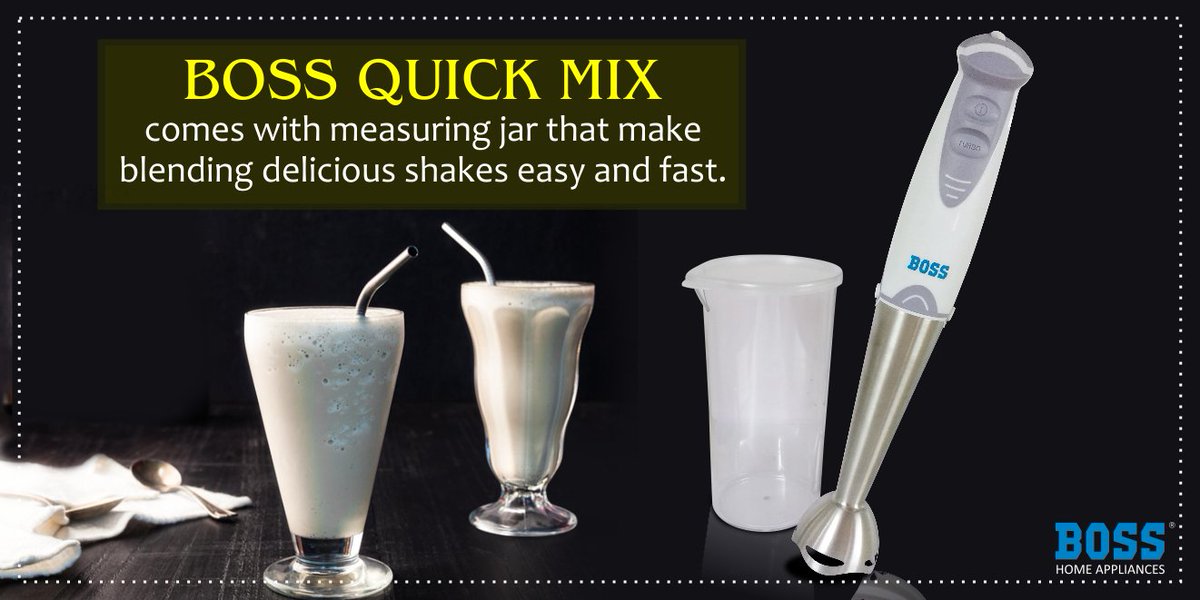 BOSS_Appliances's tweet photo. Difficulty in measuring the quantity of shakes?
#BOSSQuickmix's  measuring jar evaluates it perfectly!
https://t.co/lWdAXQyfNs
#CookWithBOSS https://t.co/HJrMVyM1Qw