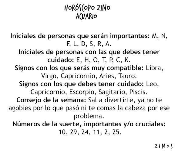 zinos__'s tweet photo. #HoróscopoZino #Acuario
Parte I, II &amp; III. https://t.co/zFPfzGRAJM