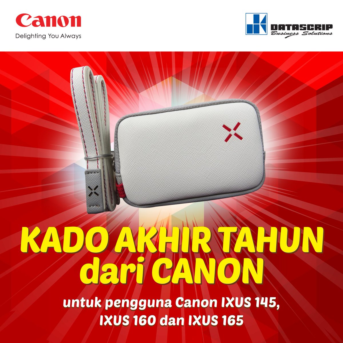 KFD_Indonesia's tweet photo. Upload foto kamu bersama kamera IXUS ke IG Canon.Indonesia dan follow Instagram Canon.Indonesia
dengan hashtag #KadoAkhirTahun  #TetapCanon https://t.co/vri0OgiYIh
