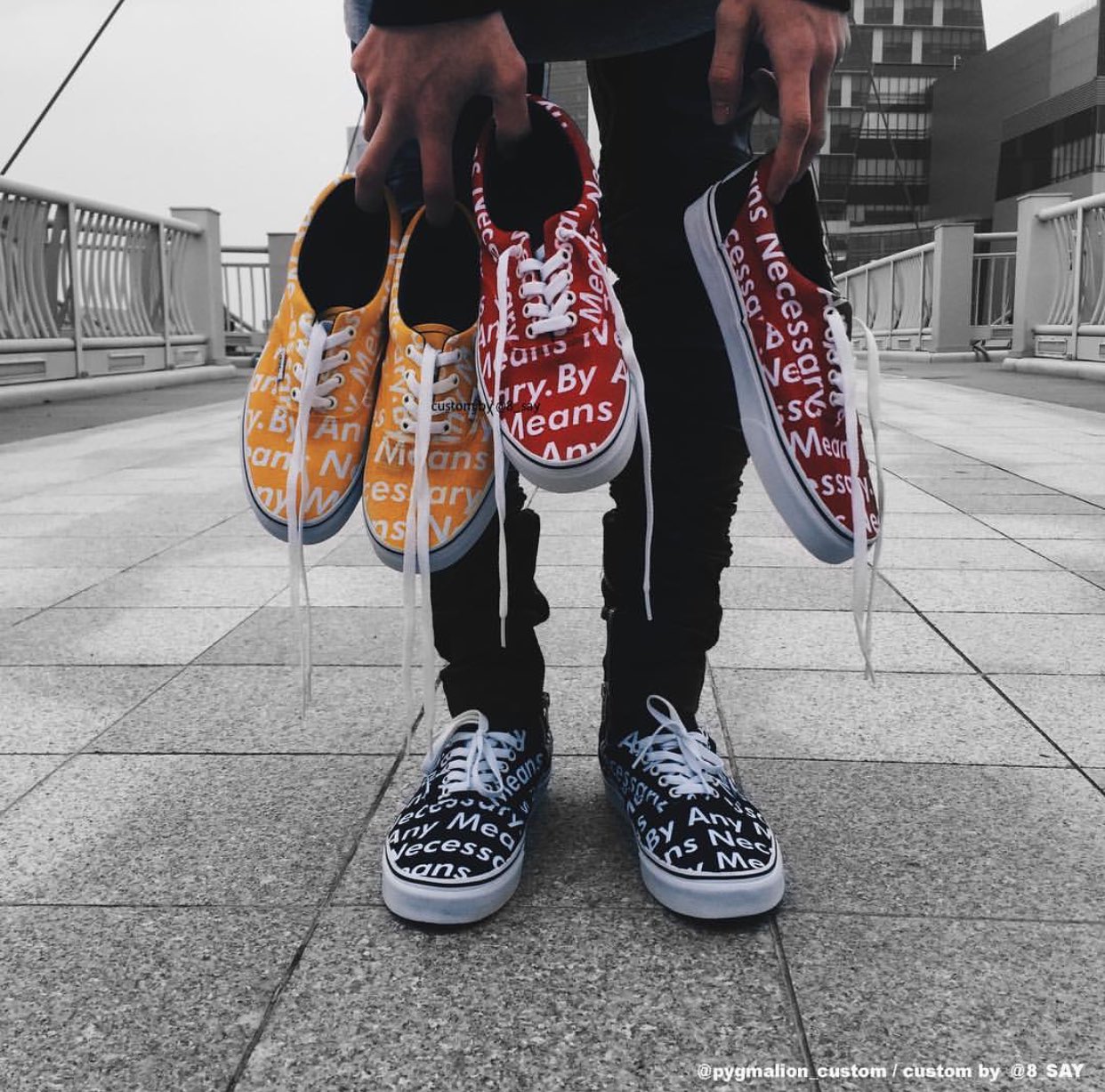 supreme vans custom