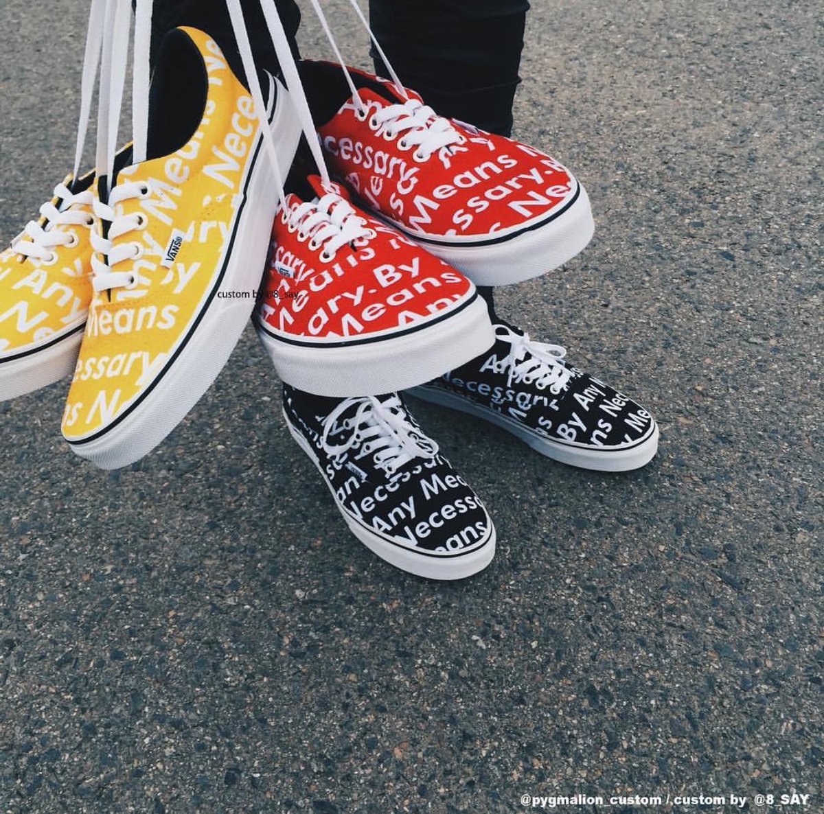 supreme vans custom