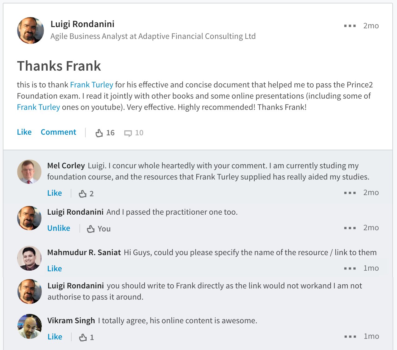 PRINCE2Foundation Zertifizierung