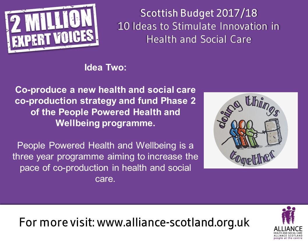 Idea Two for next week's Scottish budget - A new care co-production strategy &amp; Phase 2 of <a href="/pphwscot/">PPHW</a>
alliance-scotland.org.uk/news-and-event…