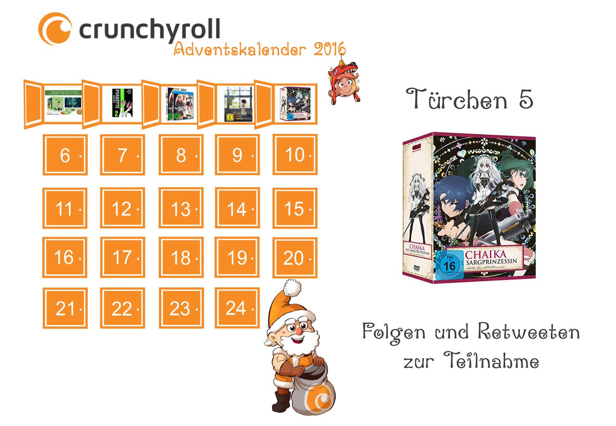 Crunchyroll_de's tweet photo. Heute könnt ihr die erste DVD-Volume von Chaika, die Sargprinzessin in unserem #Knusperadvent gewinnen.

Einfach Folgen &amp; RT zum Mitmachen^^ https://t.co/1zRvAfLdbF