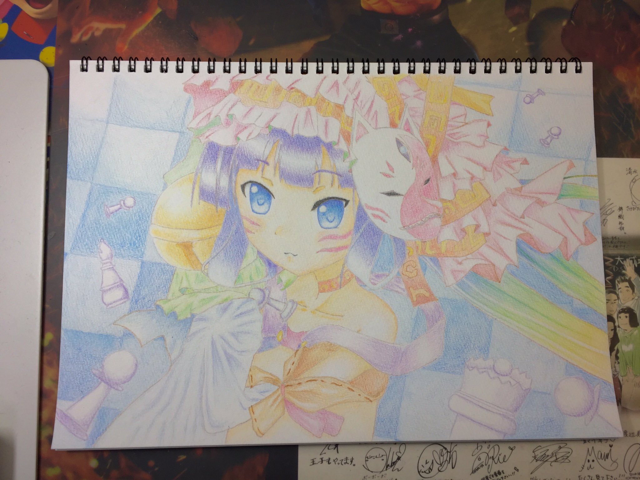 りめん ノーゲームノーライフより帆楼を色鉛筆で描いてみました いいなと思ったらrtお願いします 色鉛筆 ノゲノラ 帆楼 絵師さんと繋がりたい