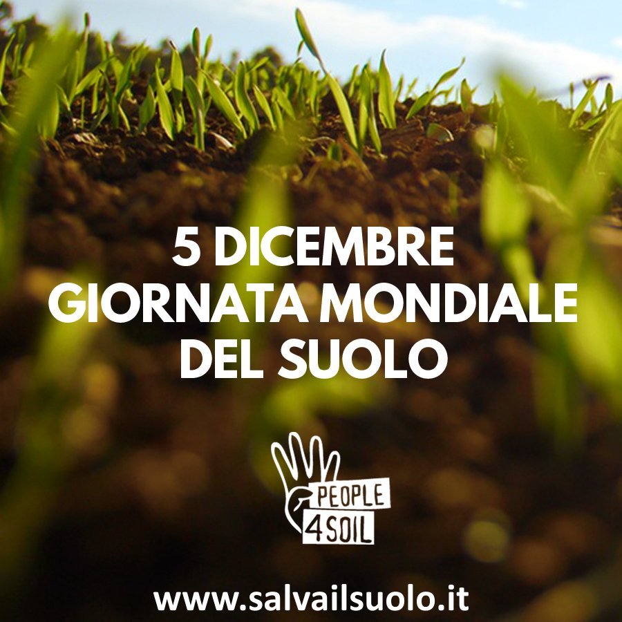 Legambiente's tweet image. #5dicembre è anche #WorldSoilDay
#Salvailsuolo, il clima, il cibo, la natura con una firma. QUI &amp;gt;&amp;gt; salvailsuolo.it