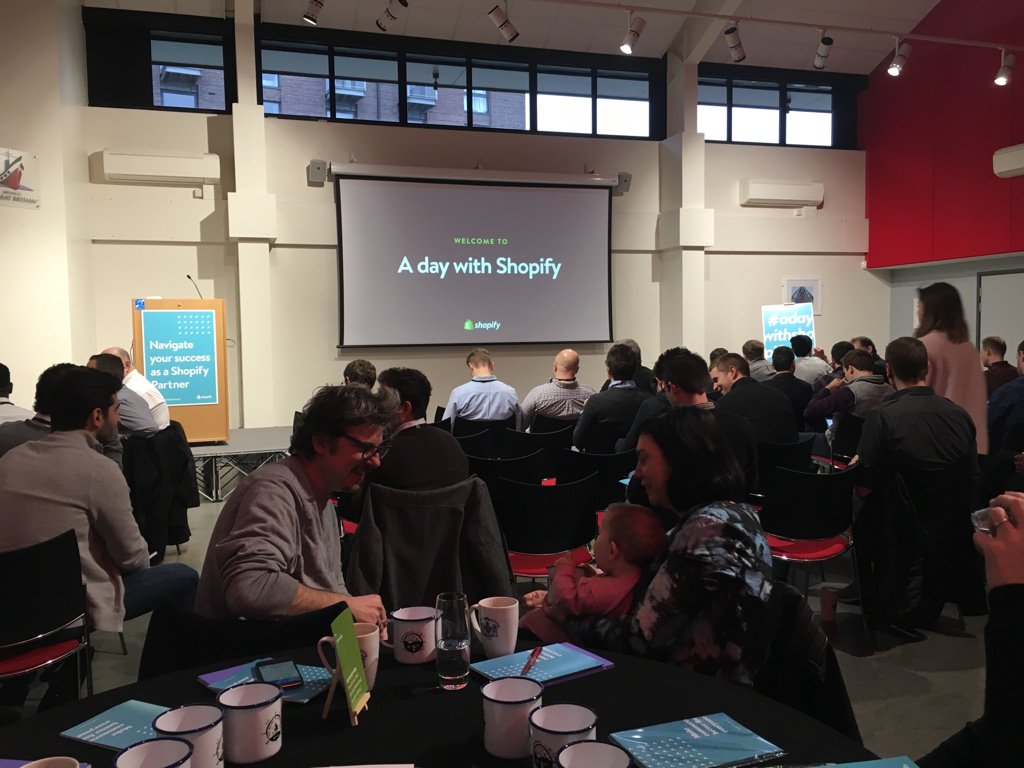 We are at #adaywithshopify right now ! #shopify