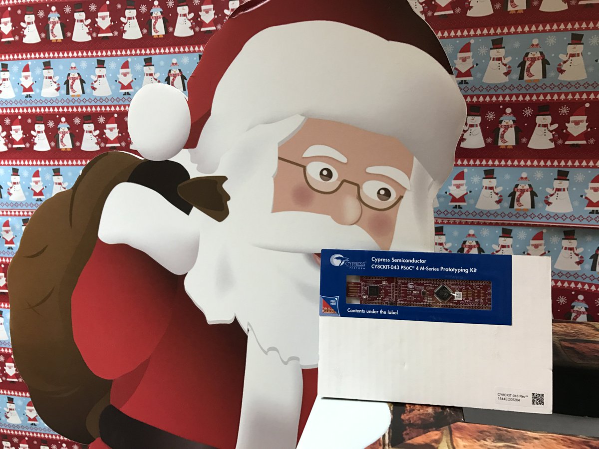 RSDesignSpark's tweet photo. It's #Day5 of our #DSElves #Advent #giveaway RT + Follow before midnight GMT to win a @CypressSemi PSoC 4 M-Series Prototyping Kit! https://t.co/fwkN0jhHyL