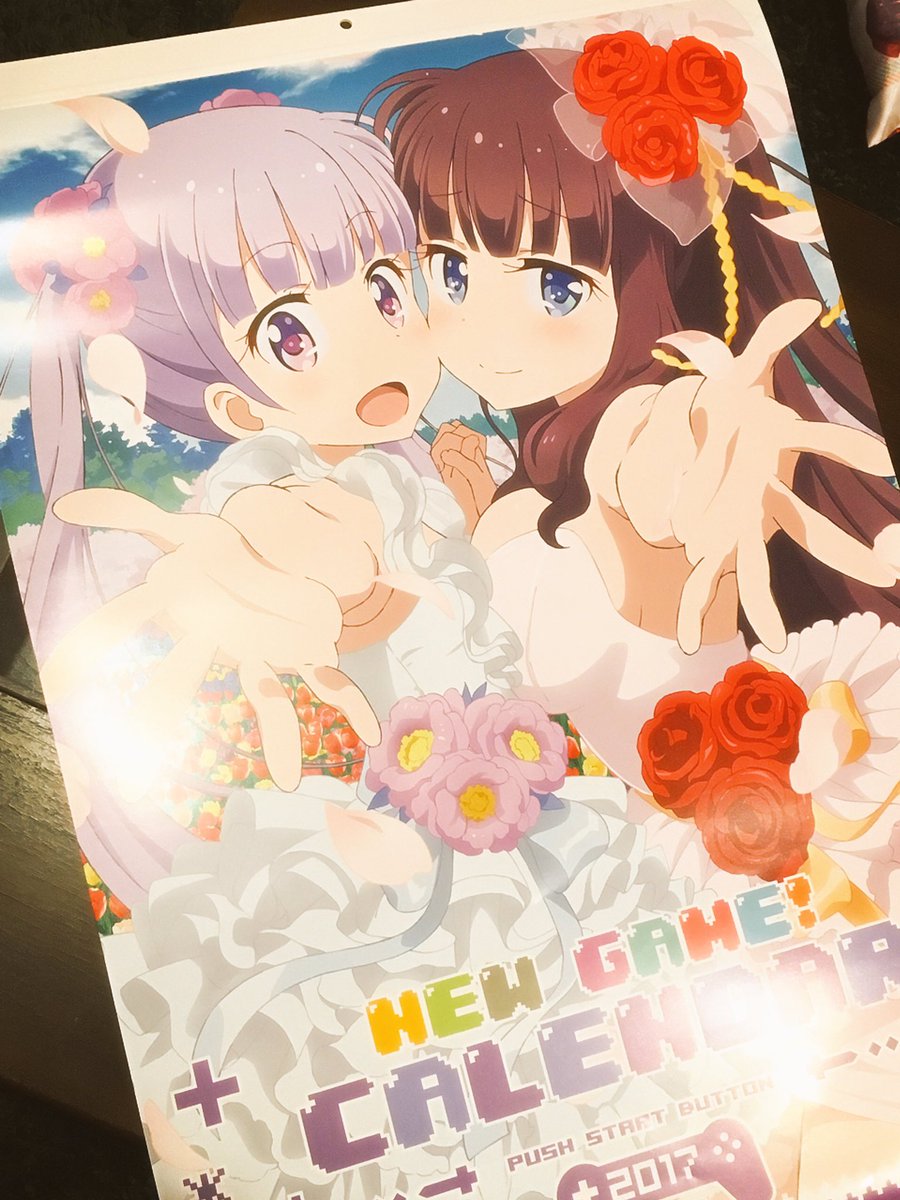 NewGameAnime's tweet photo. The 2017 NEW GAME! calendar has arrived!! https://t.co/MDAH0nABhF