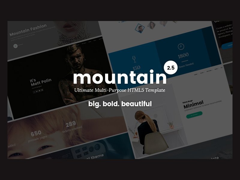 digi_trendy's tweet image. Mountain – The Ultimate Multi-Purpose HTML5 Template by Themewagon #html5template #premiumtemplate #themewagon  digitrendy.tk/mountain-the-u…