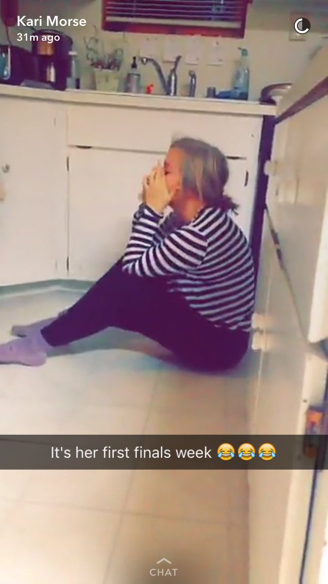 iamemmaclaire's tweet photo. Here's me losing it the night before finals week lololol don't worry it was tears of laughter https://t.co/aECVJXLhgj
