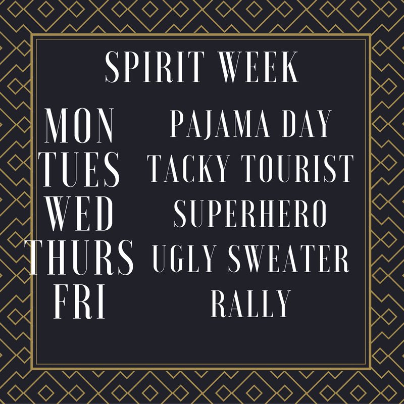 OPHS2017's tweet photo. SPIRIT WEEK #2 Lets go OP!!!!!!! https://t.co/irh7aMprE9