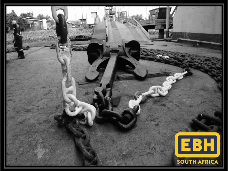 EBHSouthAfrica's tweet photo. Anchors Away! #MonochromeMonday #EBHSA #TeamEBH #OneTeamOneGoal #shiprepair #anchor #maritime https://t.co/EwBrWQfUGC