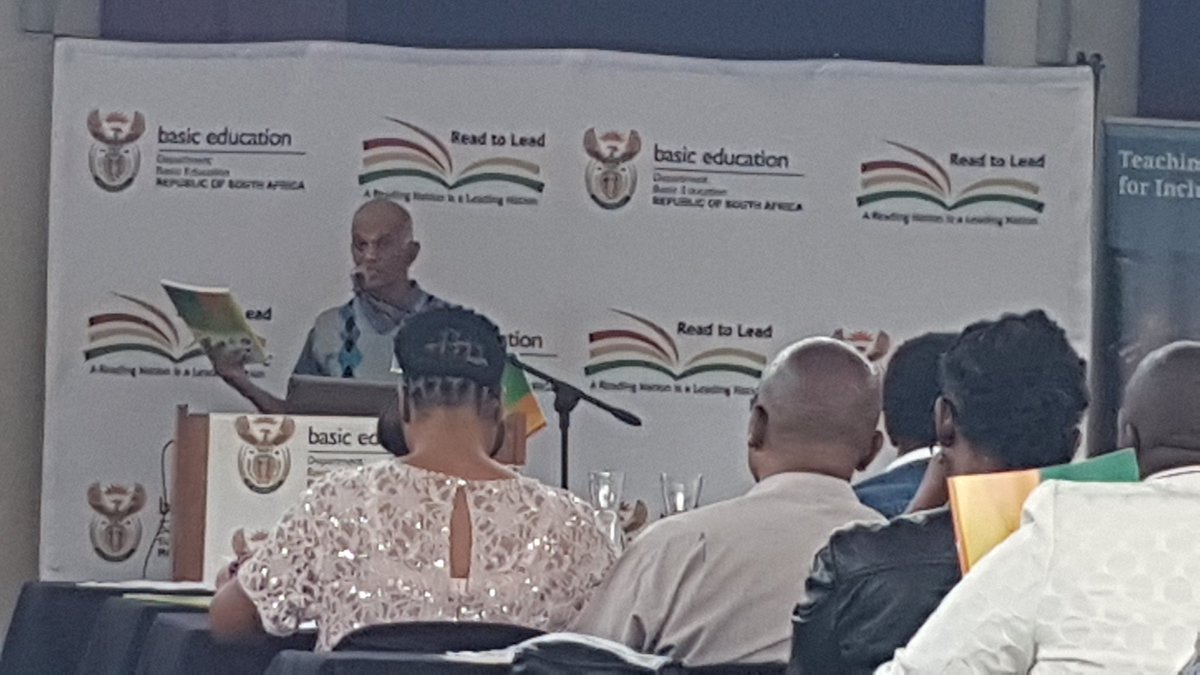 randallpienaar's tweet photo. Attending Teacher Development Models and PLCs Colloquium at the @DBE_SA Conference Centre. Haroon Mahomed- Welcome and Purpose. https://t.co/sW14I3i1Nz